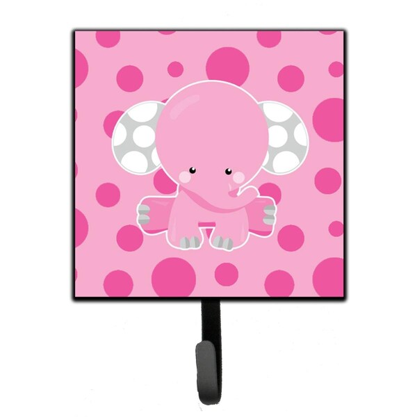 Carolines Treasures Elephant With Pink Polkadots Leash or Key Holder BB6949SH4 - main